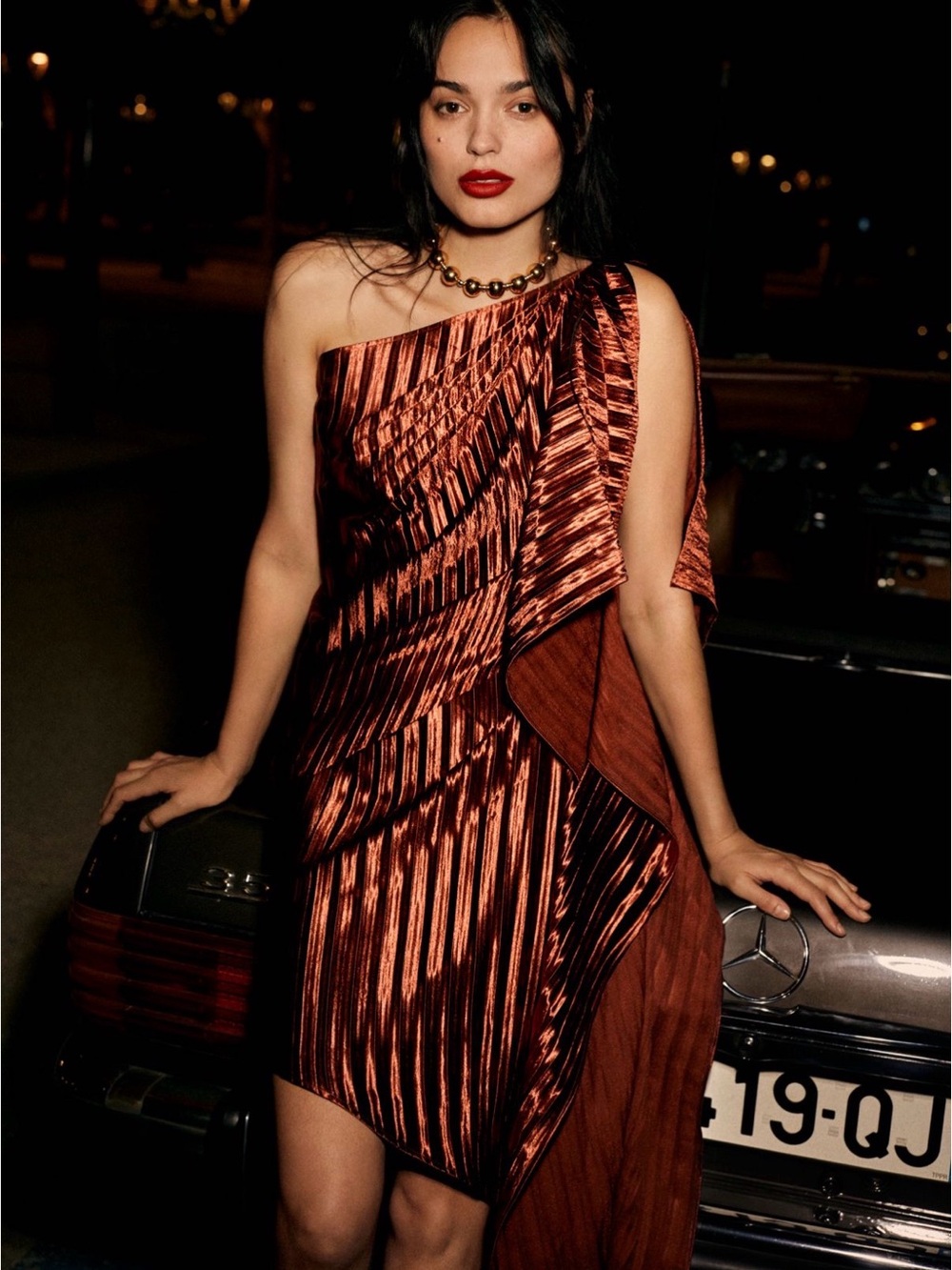 Guapa (Anthropologie brand) one-shoulder mini dress, size 6